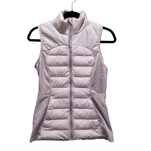 Lululemon Down For It All Vest Porcelain Pink Women’s Size 6 - Picture 2 of 9